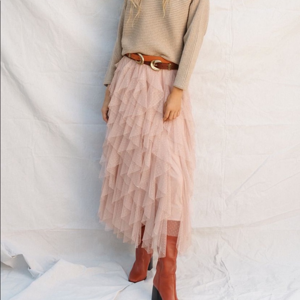 Tulle skirt.